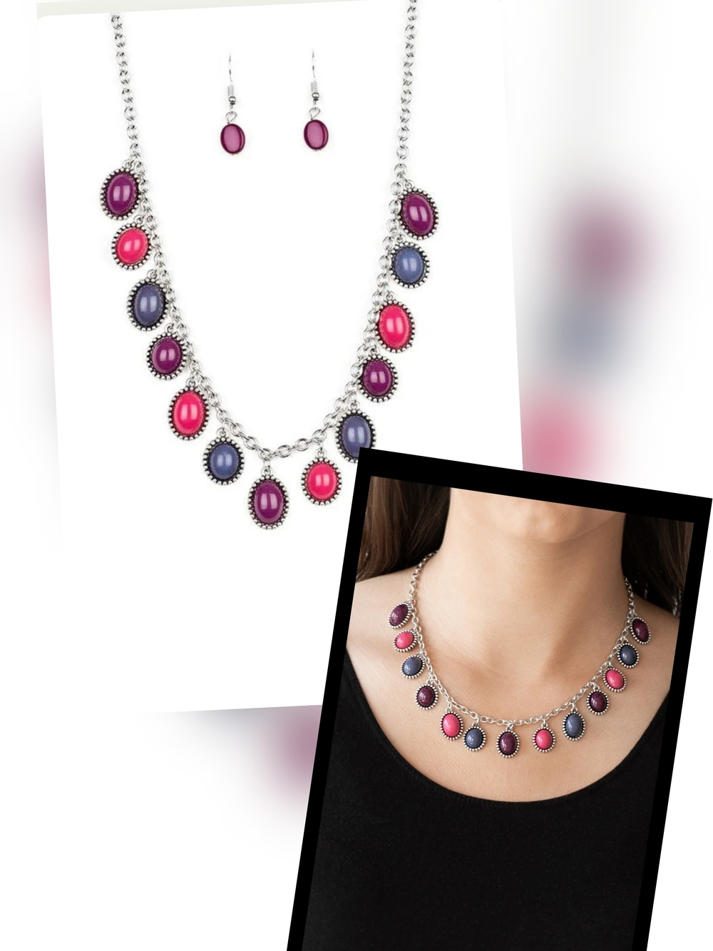 MAKE SOME ROAM MULTI-NECKLACE/EARRING SET